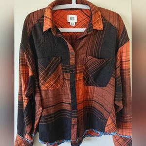 Urban Outfitters BDG Karl Slouchy Flannel Button-Down Shirt Women's M